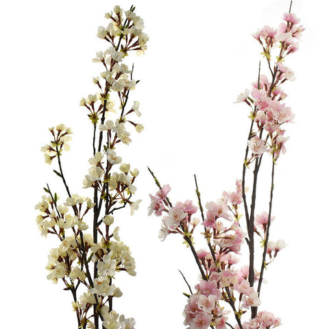 Artificial Cherry Blossom Branch Spray, 51-Inch