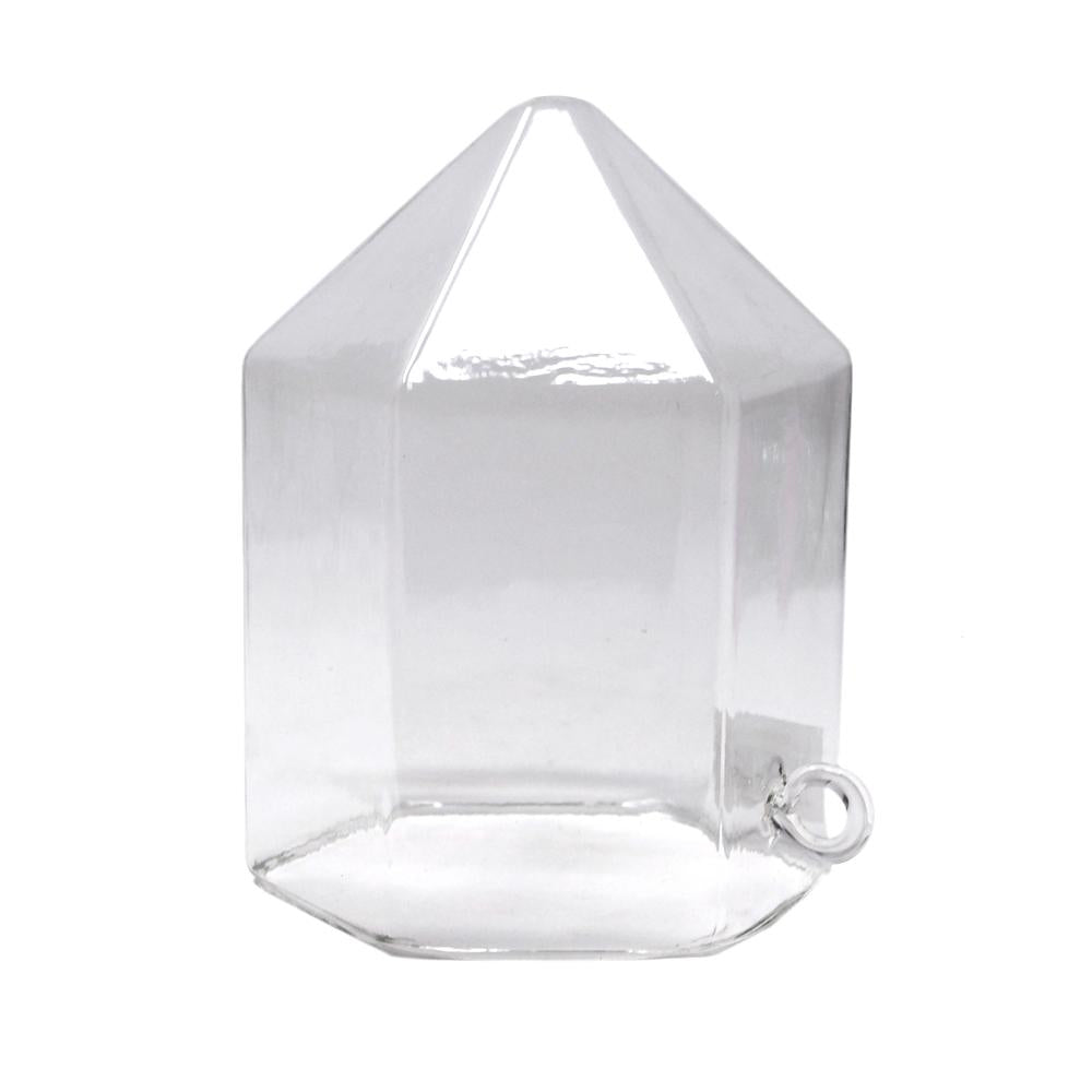 Clear Acrylic Geometric Hanging Terrarium, 6-Inch