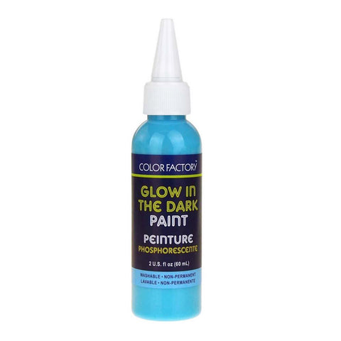 Glow in the Dark Luminescence Paint, 60mL, Blue