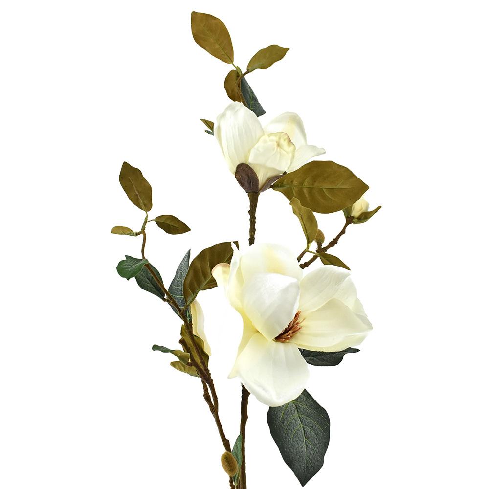 Artificial Magnolia Spray, 35-Inch