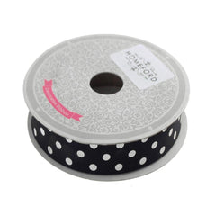 Polka Dot Grosgrain Ribbon, 7/8-Inch, 10 Yards