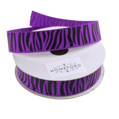 Zebra Print Grosgrain Ribbon, 7/8-Inch, 10 Yards