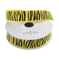 Zebra Print Grosgrain Ribbon, 7/8-Inch, 10 Yards