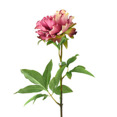 Artificial Peony Spray, 21-Inch