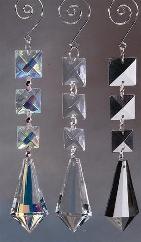 Acrylic Chandelier Crystals, Icicle Link, 7-Inch