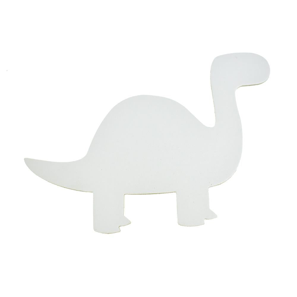 Dinosaur Primed DIY Paint-a-Canvas, White, 8-Inch