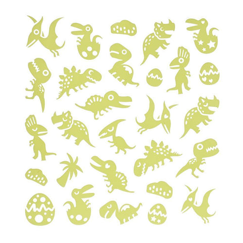 Glow In The Dark Dinosaur Stickers, 28-Piece