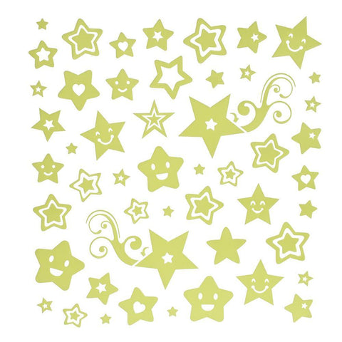 Glow In The Dark Star Stickers, 50-Piece