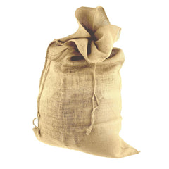 High Quality Natural Burlap Drawstring Santa Sack