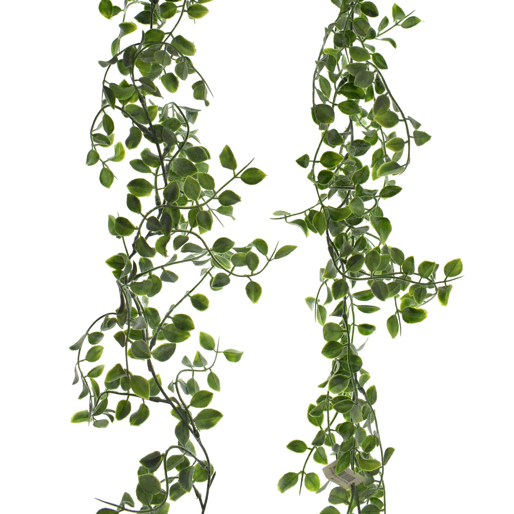 Artificial Flocked Mini Vine Garland, 6-Feet