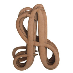 Wooden Cursive Letters, 3-inch, 6-count, Natural