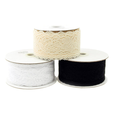 Floral Lace Roll, 2-inch, 25-yard