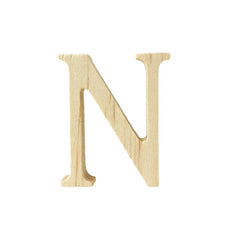 Pine Standing Wood Letters Numbers and Symbols, 2-inch, 3-count