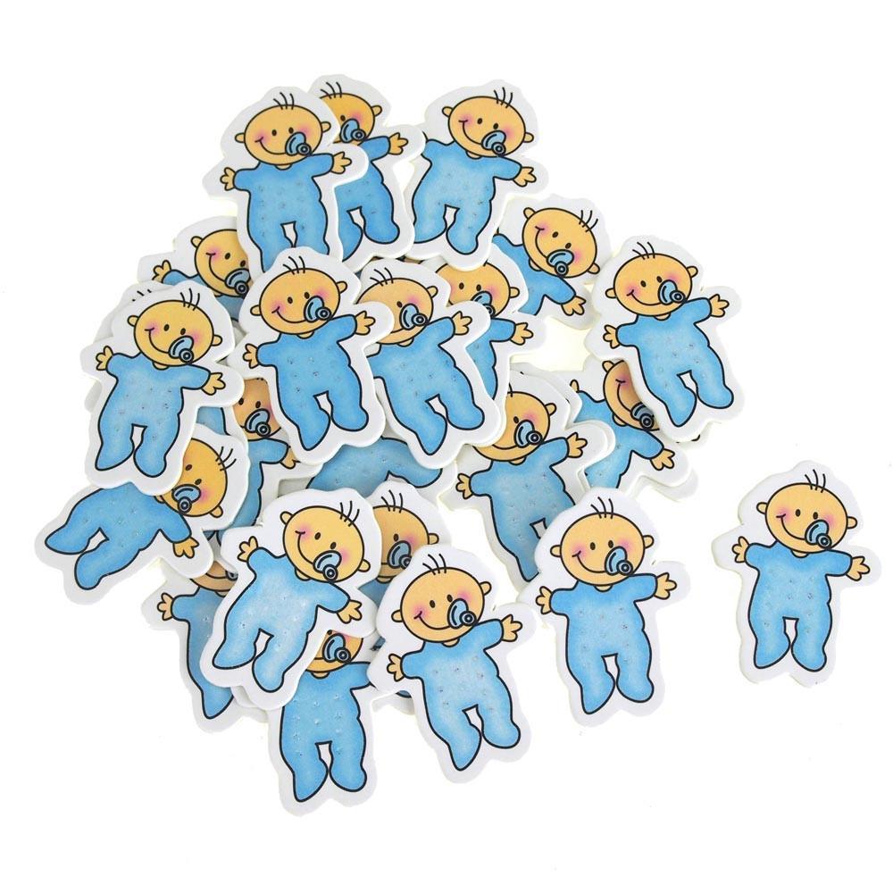 Pacifier Baby Boy Favors, 1-1/2-Inch, 100-Piece, Blue