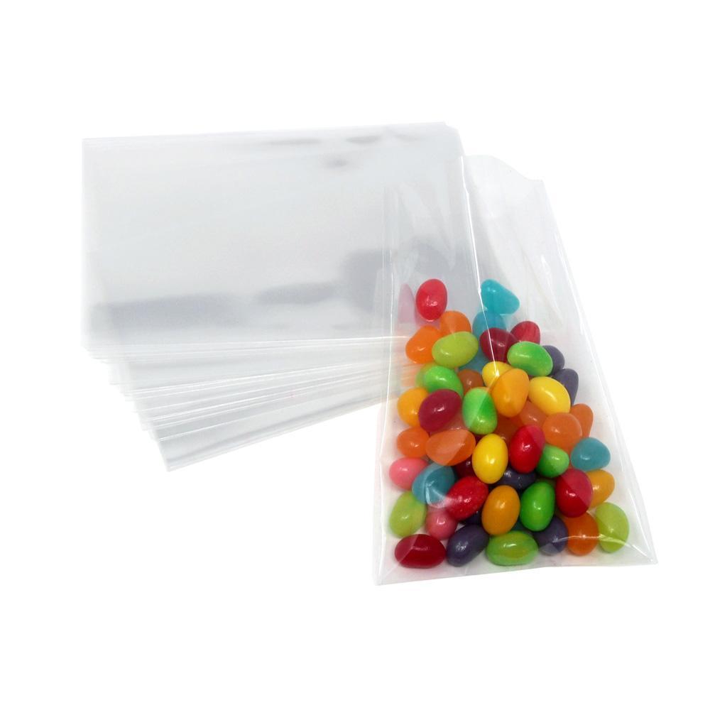 Clear Plastic Cellophane Candy Bags, 4-1/2-Inch x 3-Inch, 25-Count