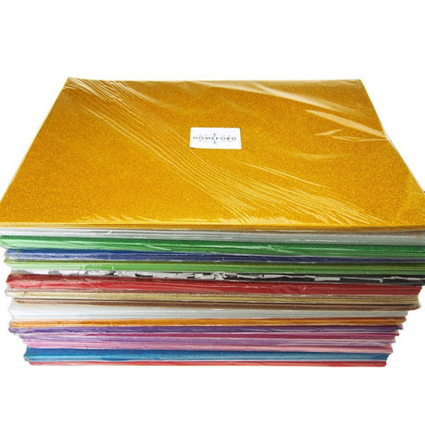 Self-Adhesive Glitter EVA Foam Sheet, 20-Inch x 27-1/2-Inch, 10-Piece