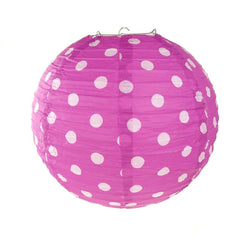 Polka Dot Hanging Paper Lanterns, 12-Inch