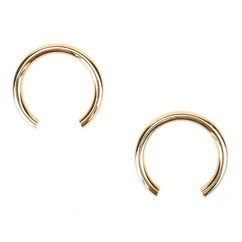 Horse Shoe Hoop Earrings, 2-Inch