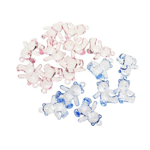 Translucent Teddy Bear Party Favors, 1-Inch, 12-Count