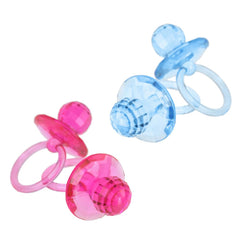 Large Acrylic Baby Pacifier Favors, 2-1/2-Inch, 12-Count