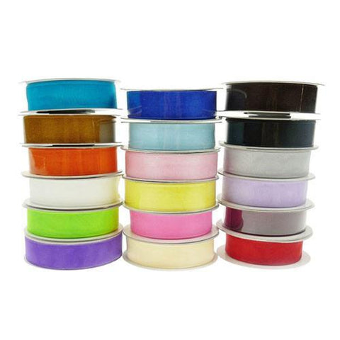 Sheer Organza Ribbon, 3/8-inch, 25-yard