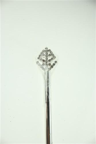 Crystal Rhinestone Scepters, 11-3/4-inch, Spear