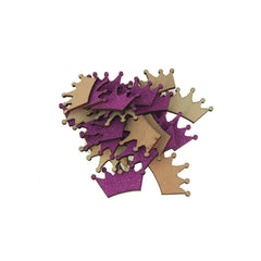 Royal Crown Glitter Wood Favors, 1-1/2-Inch
