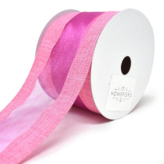 Linen Edge Wired Organza Ribbon, 2-1/2-Inch, 10-Yard