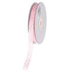 Glossy Polka Dot Polyester Ribbon, 3/8-Inch, 25-Yard