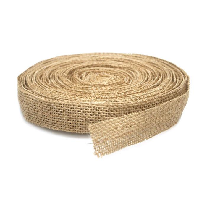 Jute Rope with Wired Center, 1-inch, 10-yard