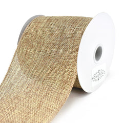 Faux Jute Wired Edge Ribbon, 4-Inch, 10-Yard