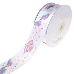 Dreamy Unicorn Satin Ribbon, 1-1/2-Inch, 10-Yard