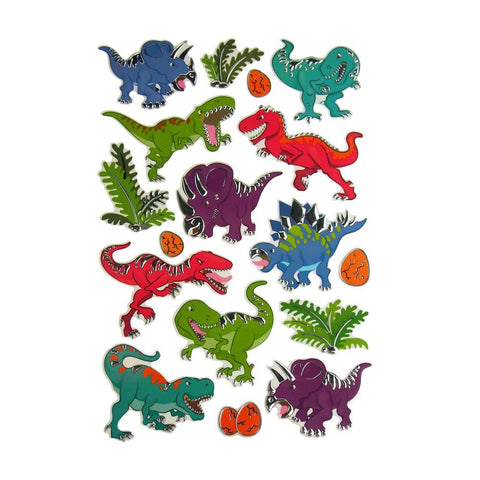 Dino-mite Pals Foil Fun Stickers, 17-Count