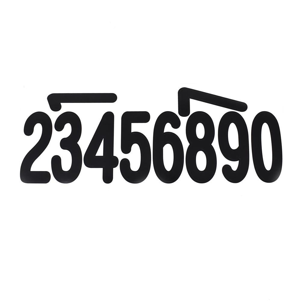 Biggie Fonts Numbers Stickers, 3-Inch, 40-Piece, Numbers Black