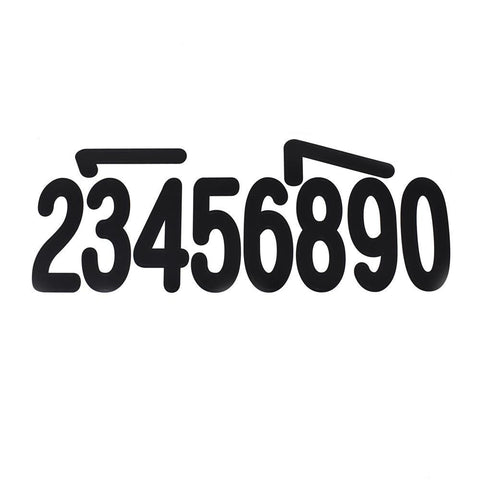 Biggie Fonts Numbers Stickers, 3-Inch, 40-Piece, Numbers Black