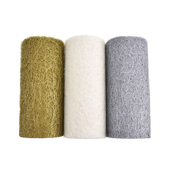 Rustic Faux Sisal Web Ribbon, 6-Inch, 10-Yard