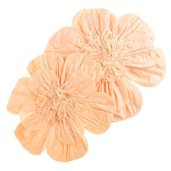 Paper Scalloped Magnolia Wall Flower, Assorted Sizes, 2-Piece