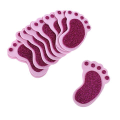 Foam Baby Footprint Cut-Outs, 2-3/4-Inch, 10-Piece