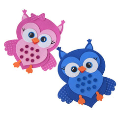 Foam Owl Animal Cutouts with Glitter, 7-1/2-Inch, 10-count