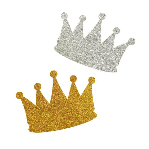 Glitter Foam Crown Cut-Outs, 4-1/2-Inch, 10-Count