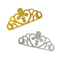 EVA Glitter Foam Tiara Crown Cut-Outs, 3-Inch, 10-Count