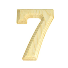 Pine Wood Beveled Wooden Letters and Numbers, 5-13/16-inch, Natural