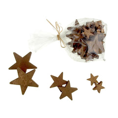 Christmas Star Wooden Cutouts, 3 Sizes, 30 Piece