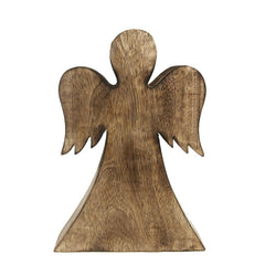 Christmas Angel Wooden Stand, Natural