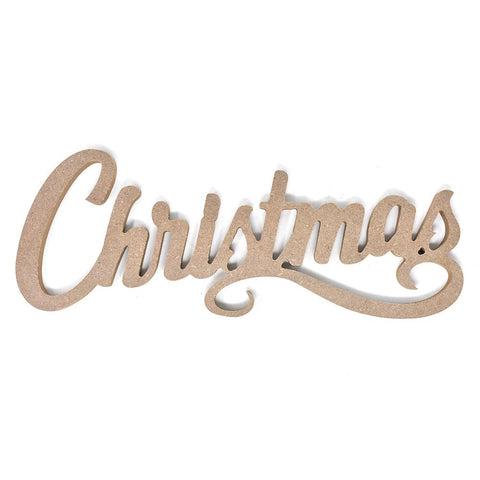 Holiday "Christmas" Standing Wood Decor, 4-1/2-Inch