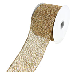 Christmas Glitzy Net Wired Ribbon, 2-1/2-Inch, 10-Yard