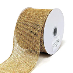 Christmas Glitzy Net Wired Ribbon, 2-1/2-Inch, 10-Yard