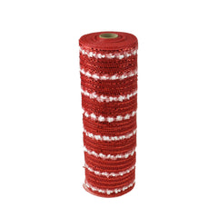 Polyester Snowball Fabric Mesh, 10-Inch x 10-Yard