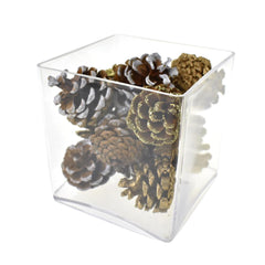 Decorated Pine Cone Christmas Bowl Fillers, 27-Piece