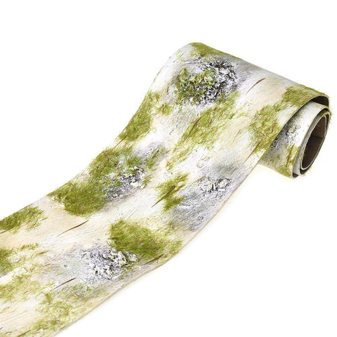 Birch Mat with Artificial Moss, 48-Inch